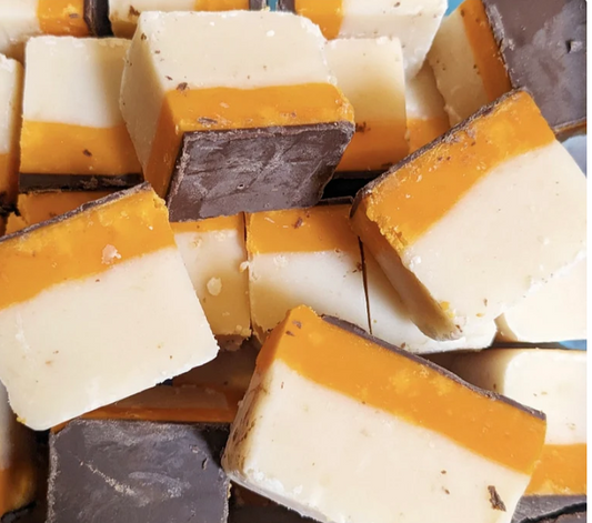 Jaffa cake fudge