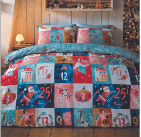 Advent calender reversible duvet