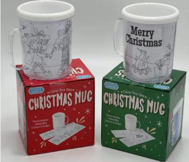 Christmas colour your own mug