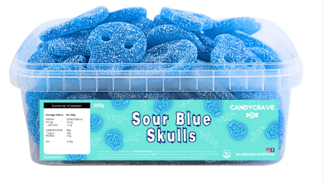 Fizzy Blue Skulls Tub