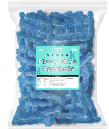 Vegan Fizzy Blue Meerkats