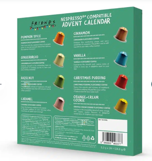 Nespresso friends advent calendar
