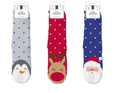 Festive gripper christmas socks