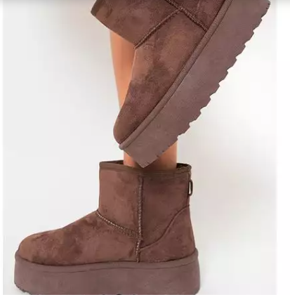 Thick Heel Platform Boots