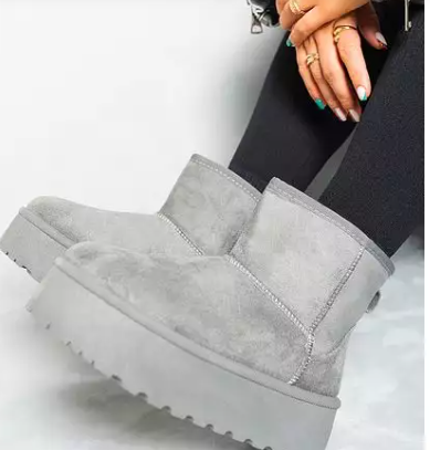 Thick Heel Platform Boots