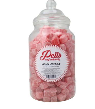 Jar of kola cubes