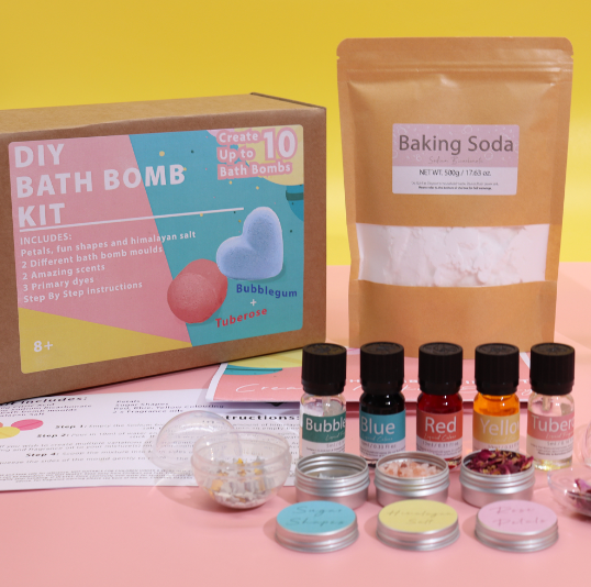 Bath Bomb Kit - Rose & Bubblegum