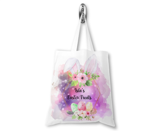 Personalised easter tote bag