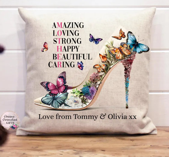 Mothers day personalised cushion