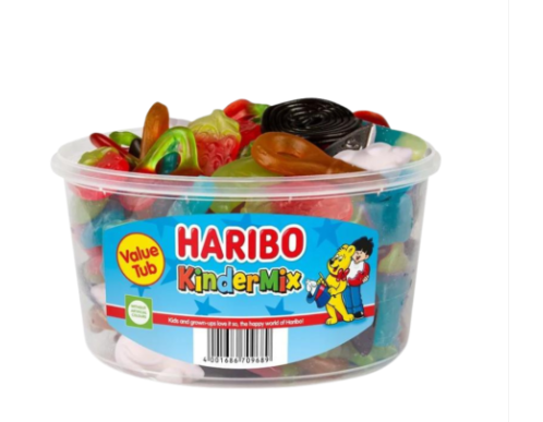 Haribo Kindermix Tub 1kg