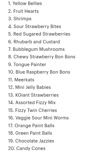 Pick your own sweet box