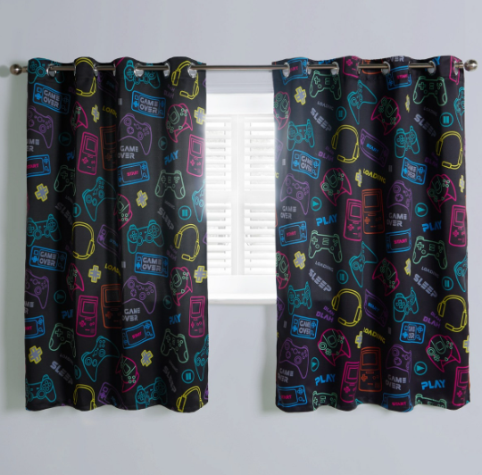 Kids gaming curtains