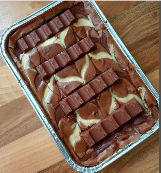 Kinder Bar Nutella Brownies