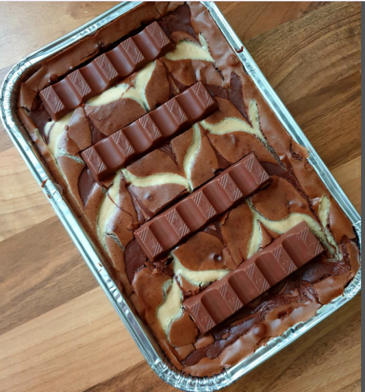 Kinder Bar Nutella Brownies