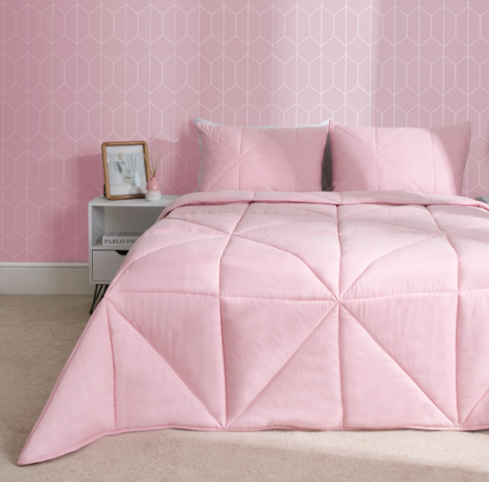 Coverless Geo Quilted 7.5 Tog Duvet Set