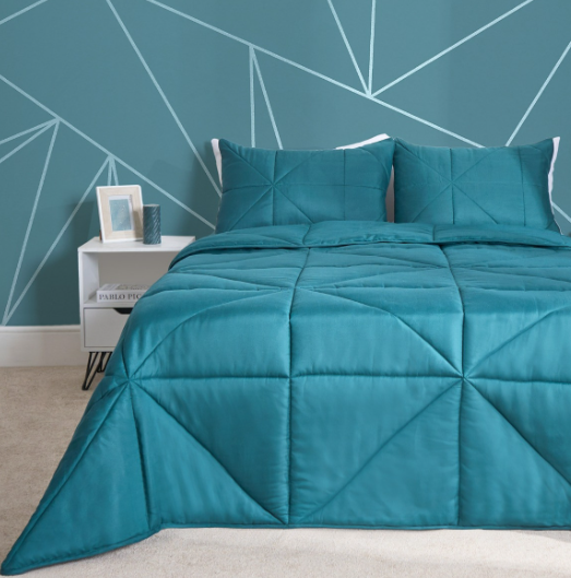 Coverless Geo Quilted 7.5 Tog Duvet Set