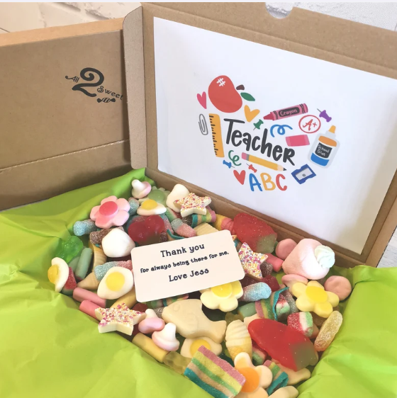 Teacher personalised sweet box