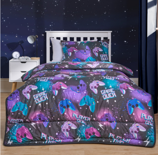 Coverless duvet and pillow - gamer