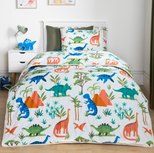 Coverless duvet - dinosaurs
