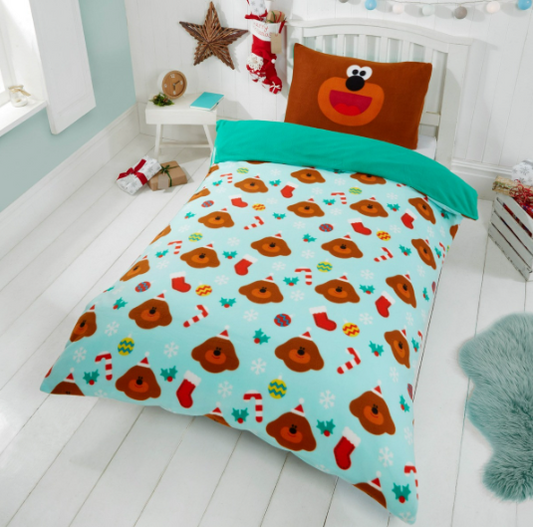 Hey Duggee Christmas Fleece Duvet Cover Set