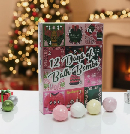Advent Calendar 12 Days Of Bath Bombs