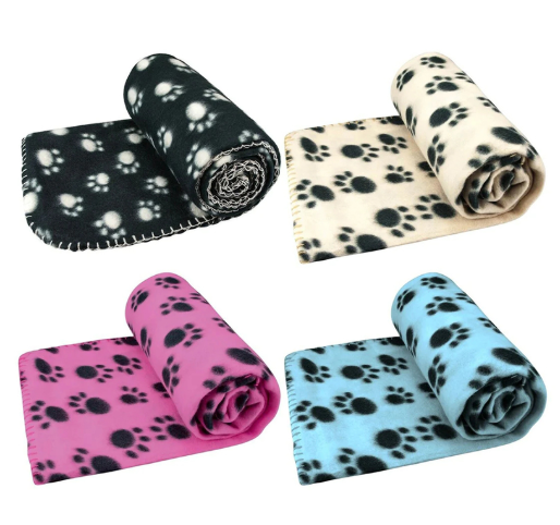 Paw Print Pet Sleeping Comfort Blanket