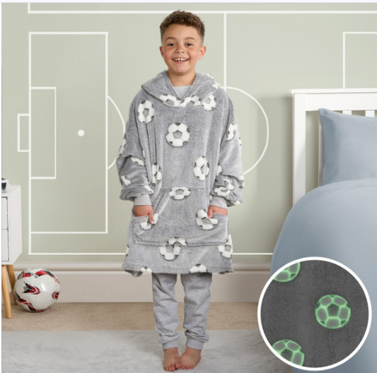 Kids Glow In The Dark Football Hoodie