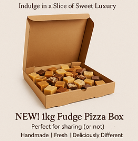 1kg Pizza Box (Your choice of fudge)