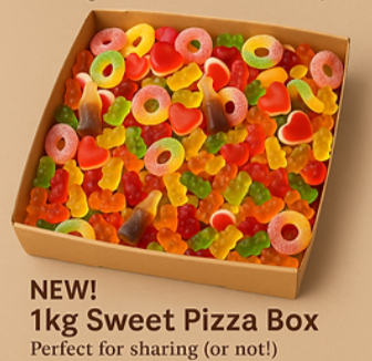 1kg Pizza Box (Your choice of sweets)