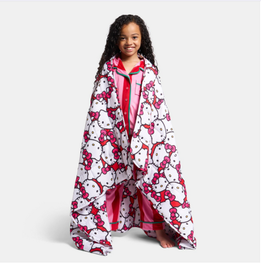 Kids Hello Kitty Weighted Blanket, Red - 3kg
