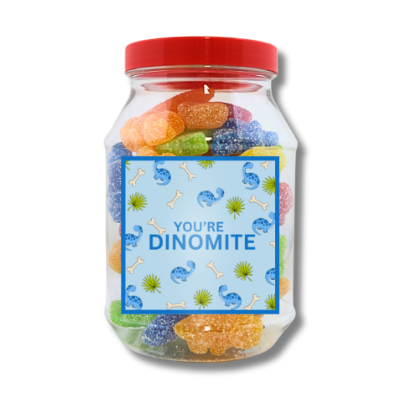 Pun Gift Valentines Vegan Dinosour Jar