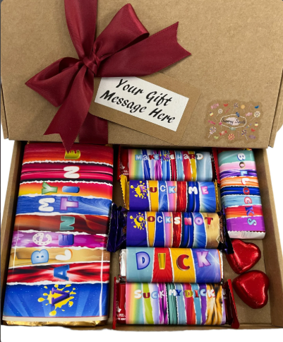 Novelty personalised sweet box