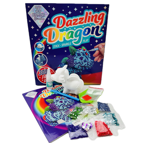 Dazzling Dragon 3D Diamond Art Kit
