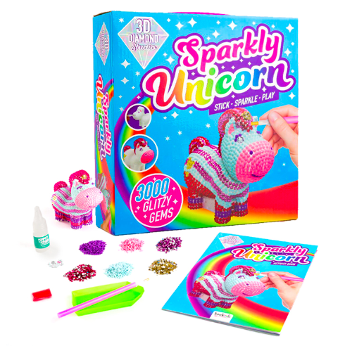 3D Diamond Art Unicorn Kit