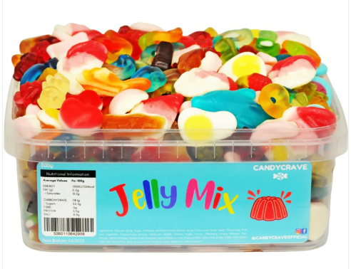 Variety of jelly sweets