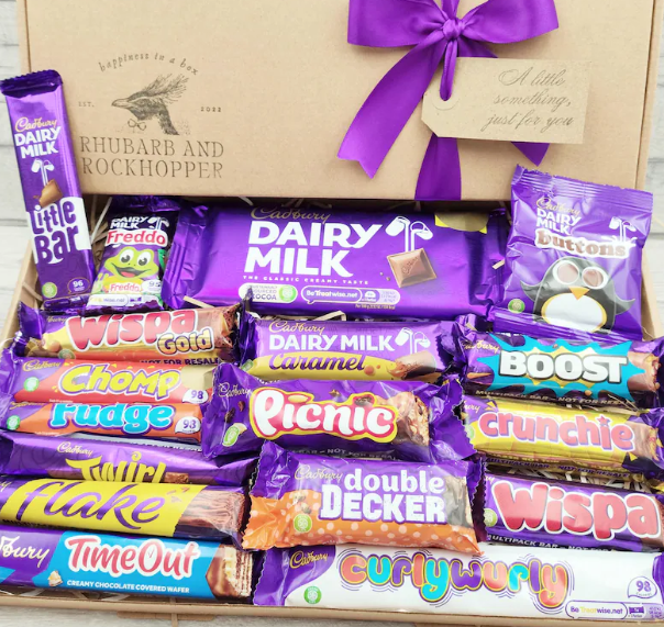 chocolate gift personalised letterbox