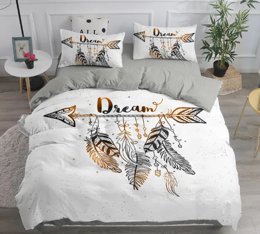 Bohemian Printed Girl's Bed Soft Down Quilt Cover