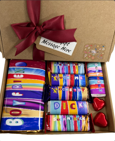 Novelty personalised sweet box