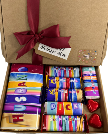 Novelty personalised sweet box