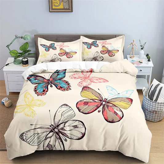 Butterfly bedding set