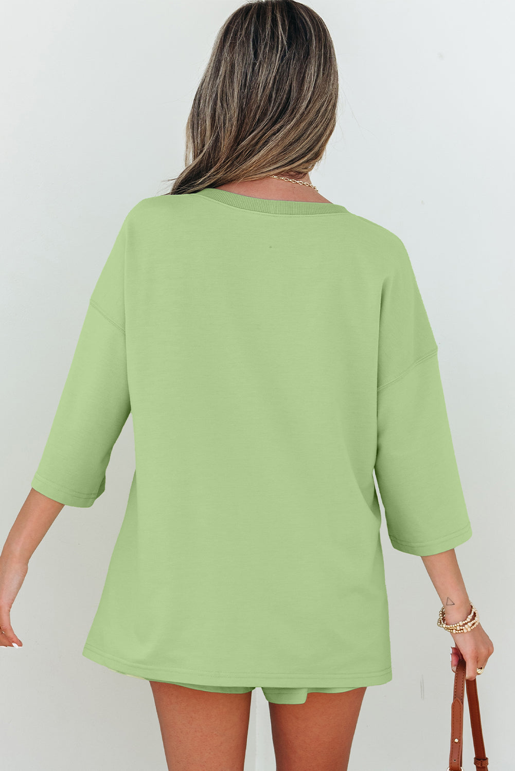 V Neck Half Sleeve Tee and Shorts