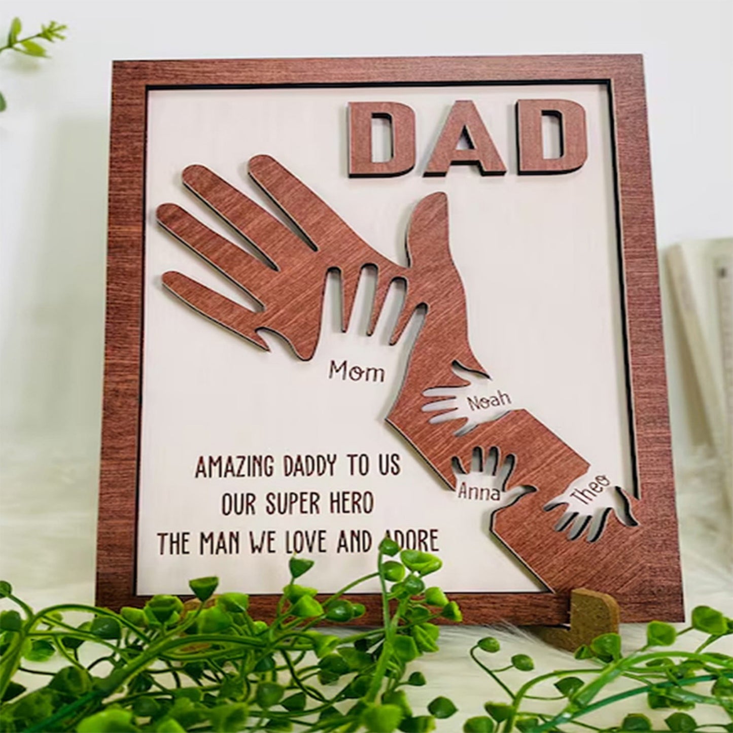 Personalised Wooden Father's Day Ornaments