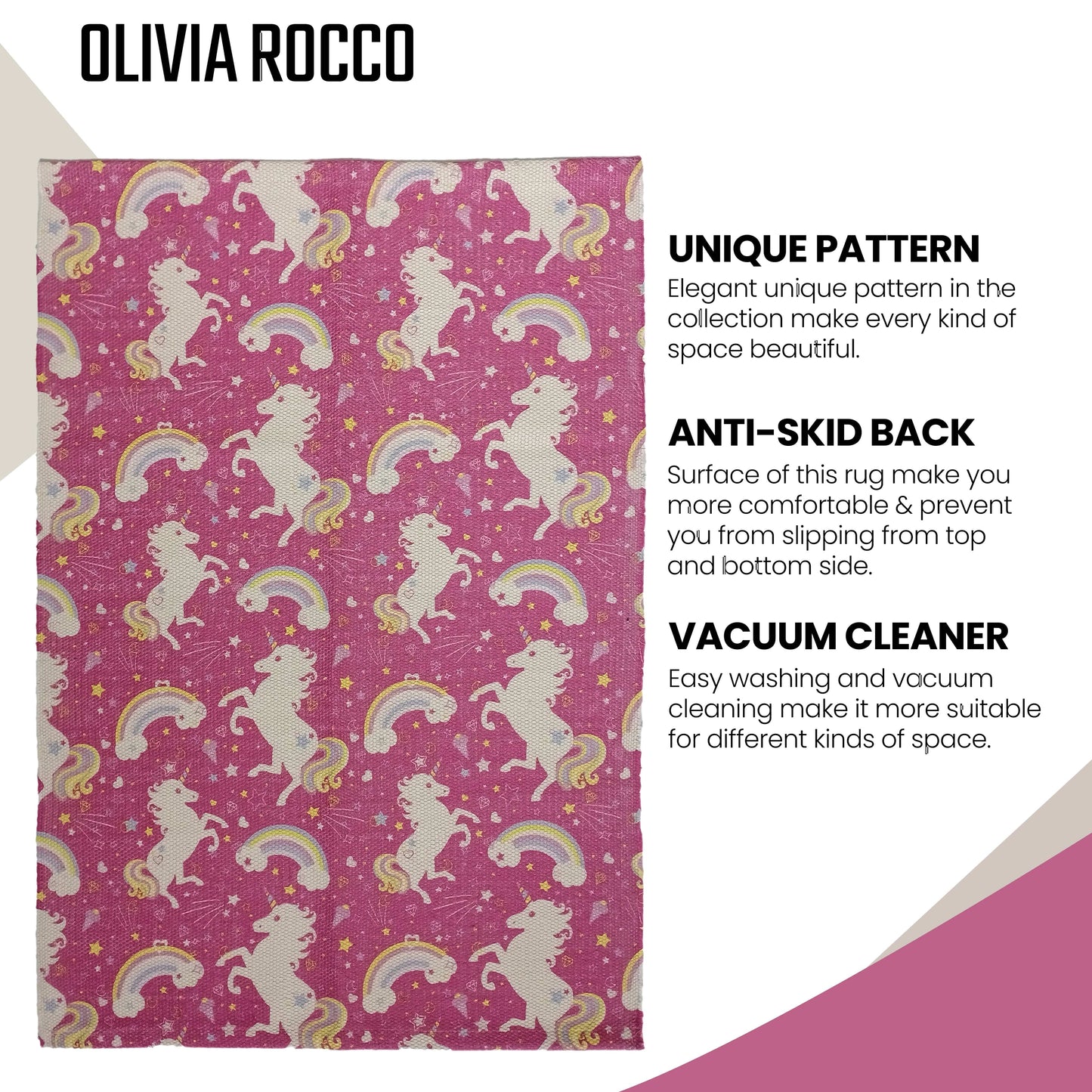 Animal Print Unicorn Rug