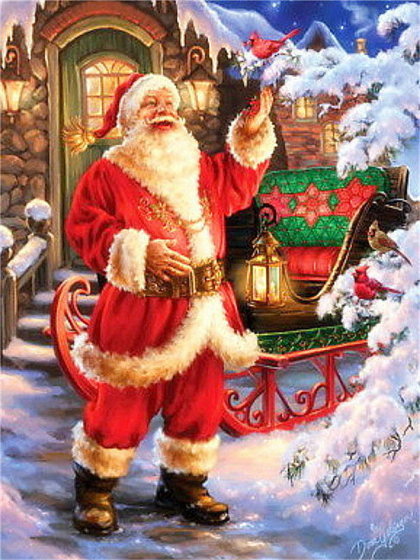 Santa Full Square Embroidery Diamond Art