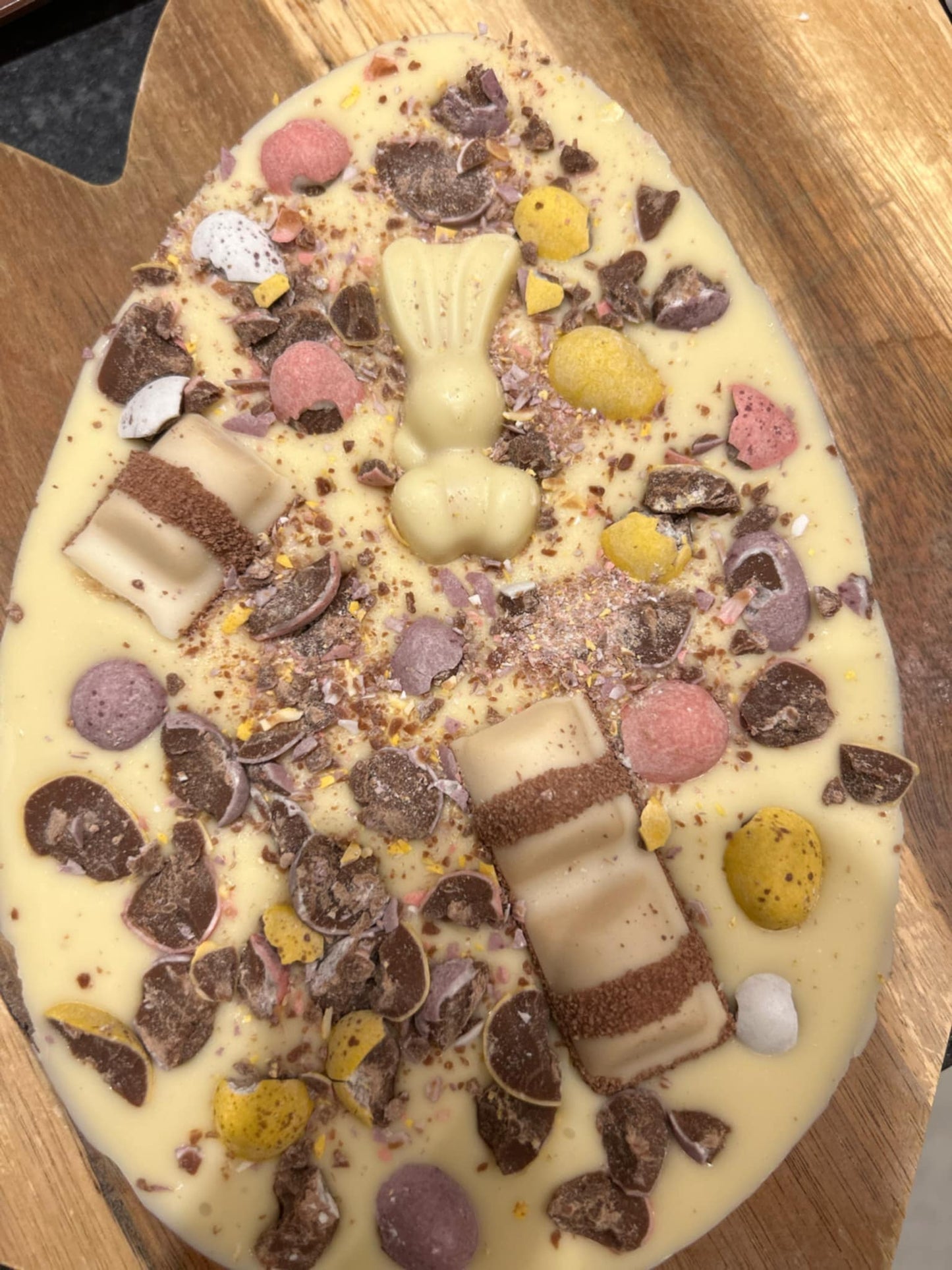 easter topped eggs