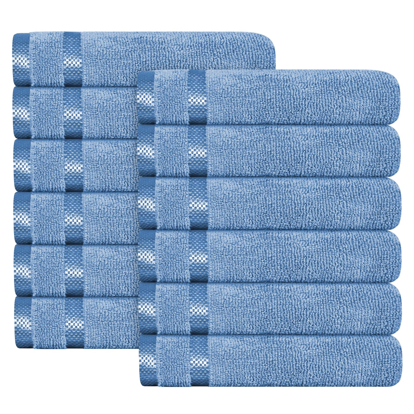 Belmont Viscose Stripe Blue Towels