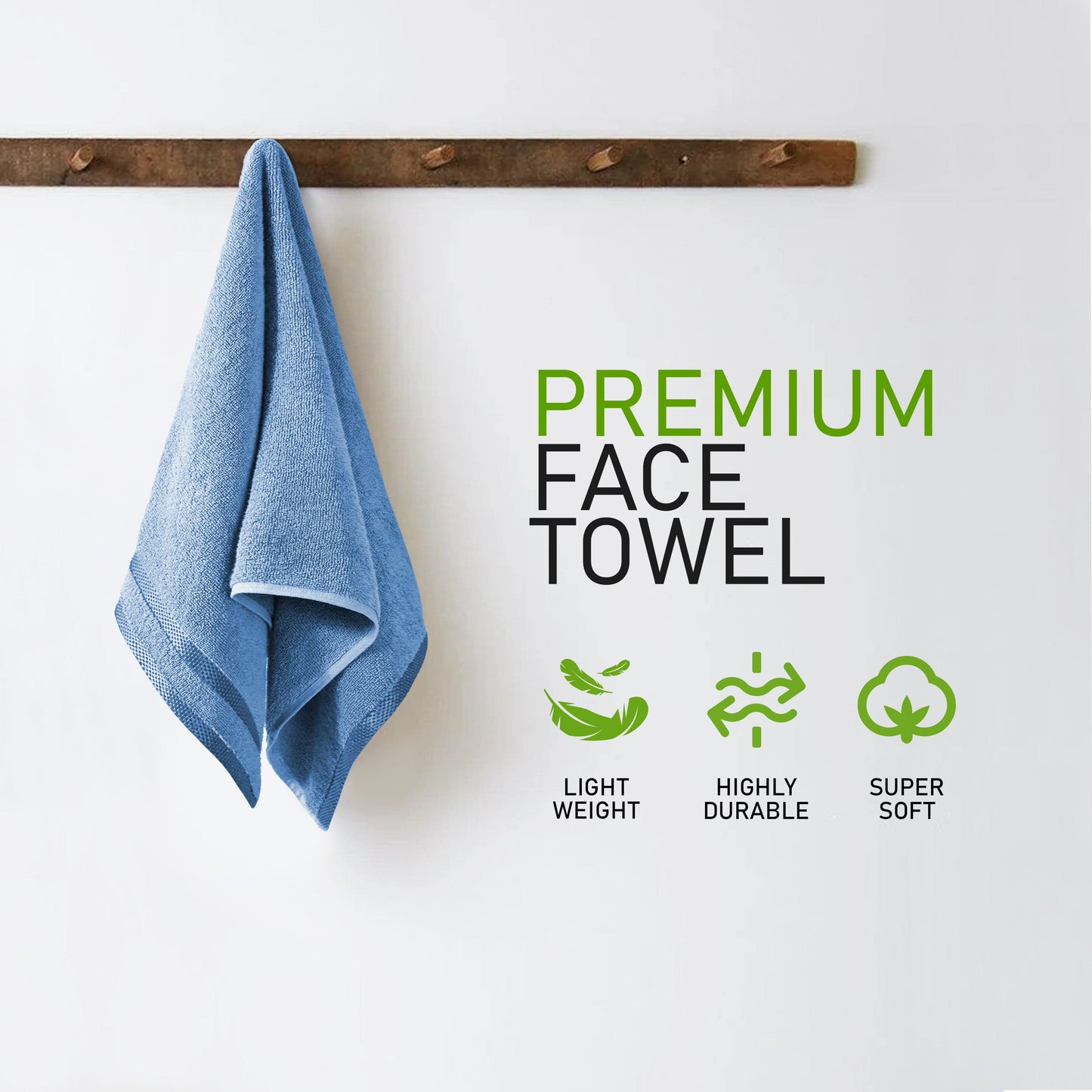 Belmont Viscose Stripe Blue Towels