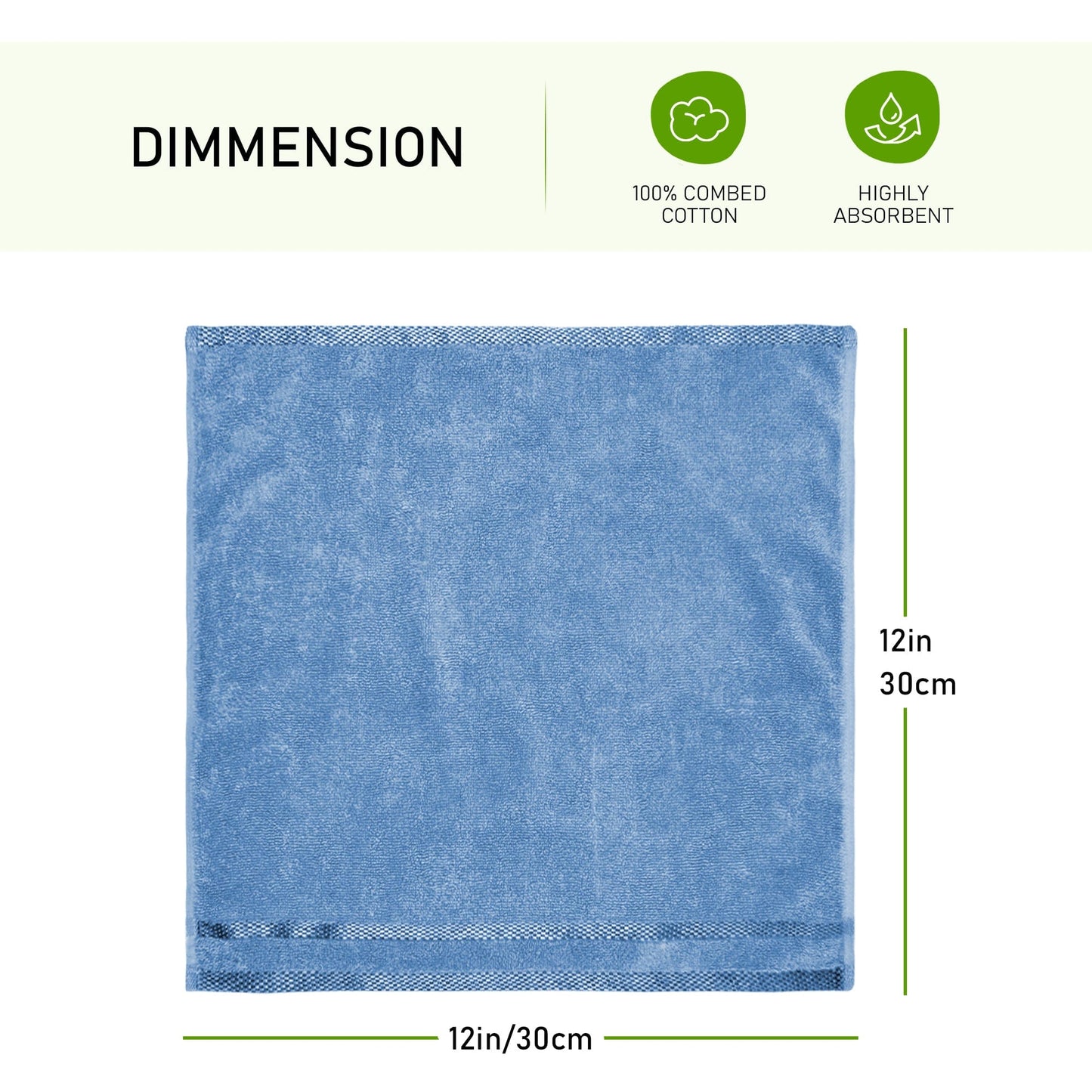 Belmont Viscose Stripe Blue Towels