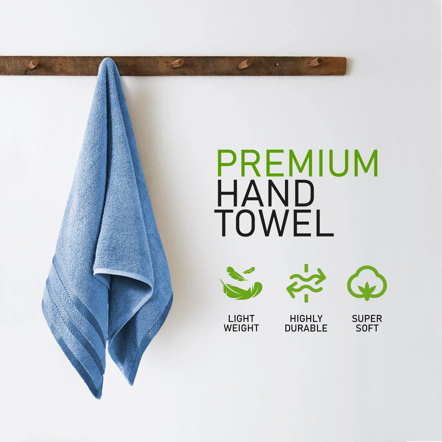 Belmont Viscose Stripe Blue Towels