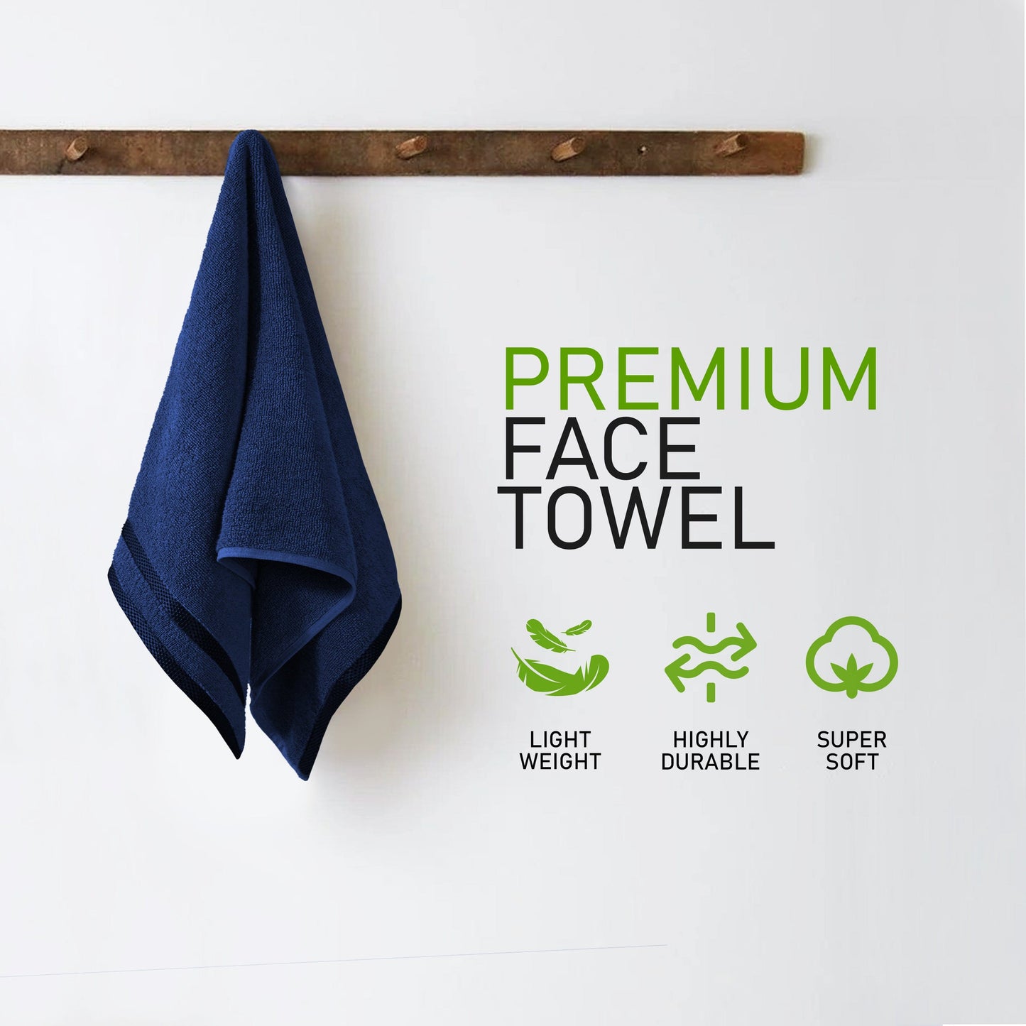 Belmont Viscose Stripe Royal Blue Towels